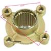 ATV GY6 Strand Go-Kart Hinterachse Kit: Enthält Achse, Ritzel, Kettenblatt, Bremsscheibe und Montagehalterung.