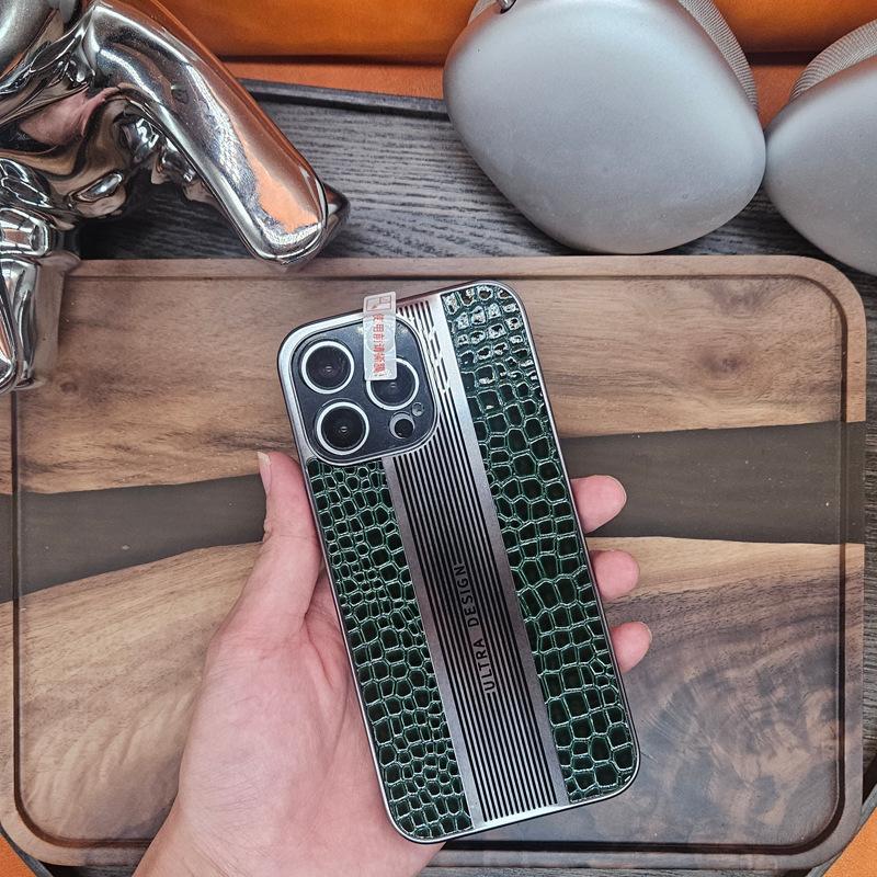 

Подходит для чехла для телефона Apple 15promax, узор из крокодиловой кожи iPhone14PM полная упаковка, бизнес мгновенно превращается в Porsche 13 iPhone 13 6.1 inch