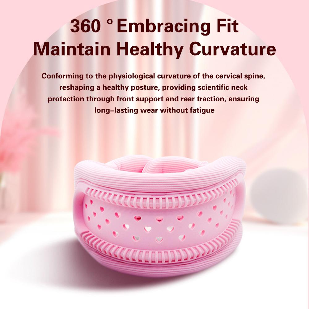 Neck Brace Hollowing Out Breathable Sponge Neck Protection Cervical Neck Support Prevent Bowing Neck Tilted Forward Relieve Pain