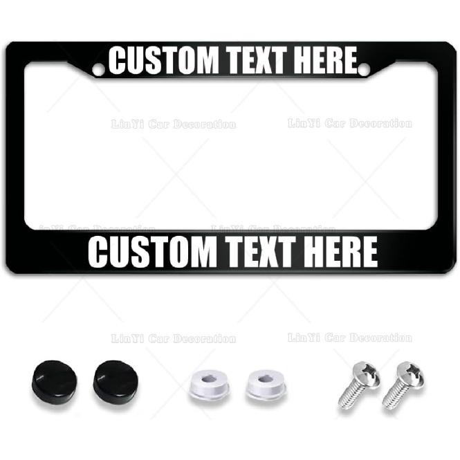 Custom License Plate Frame Add Your Text Image Logo Personalized License Plate Frame Custom License Plate Frames for Cars License Plate Covers Frames