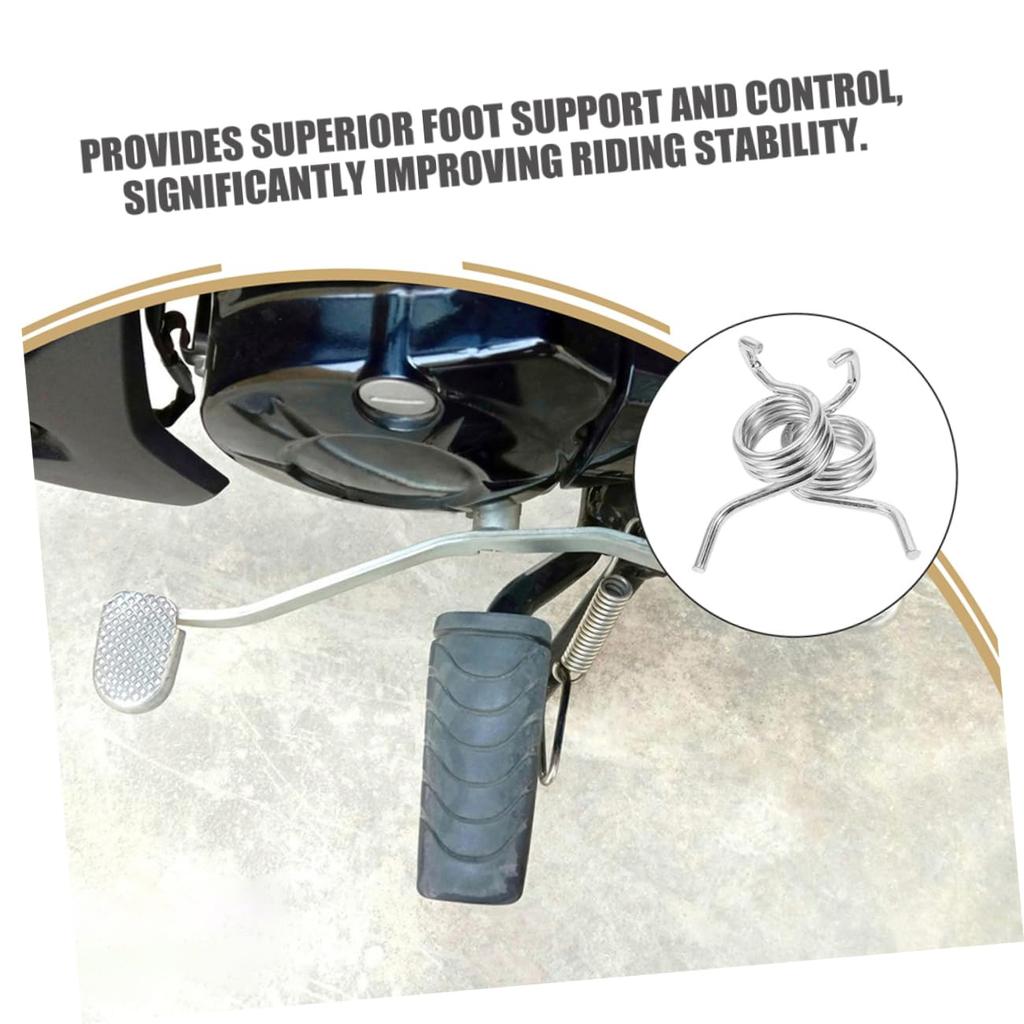 UKCOCO 4pcs Pedal Screw Pin Motorcycle Spring Motorcycle Rear Foot Peg Motorcycle Spring Pedal