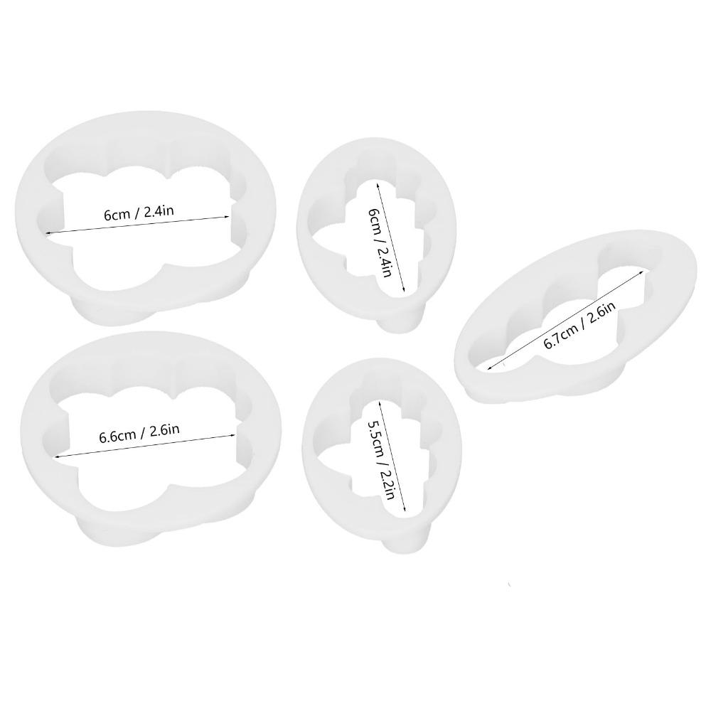 10pcs Raised Cutter Walls Cookie Cutter Set PP Fondant Cutter Cloud Cookie Cutter  Cookie Baking