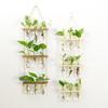 Wall Hanging Propagation Station Tiered Plant Hanger Flower Vases Wall Decor for Home Office