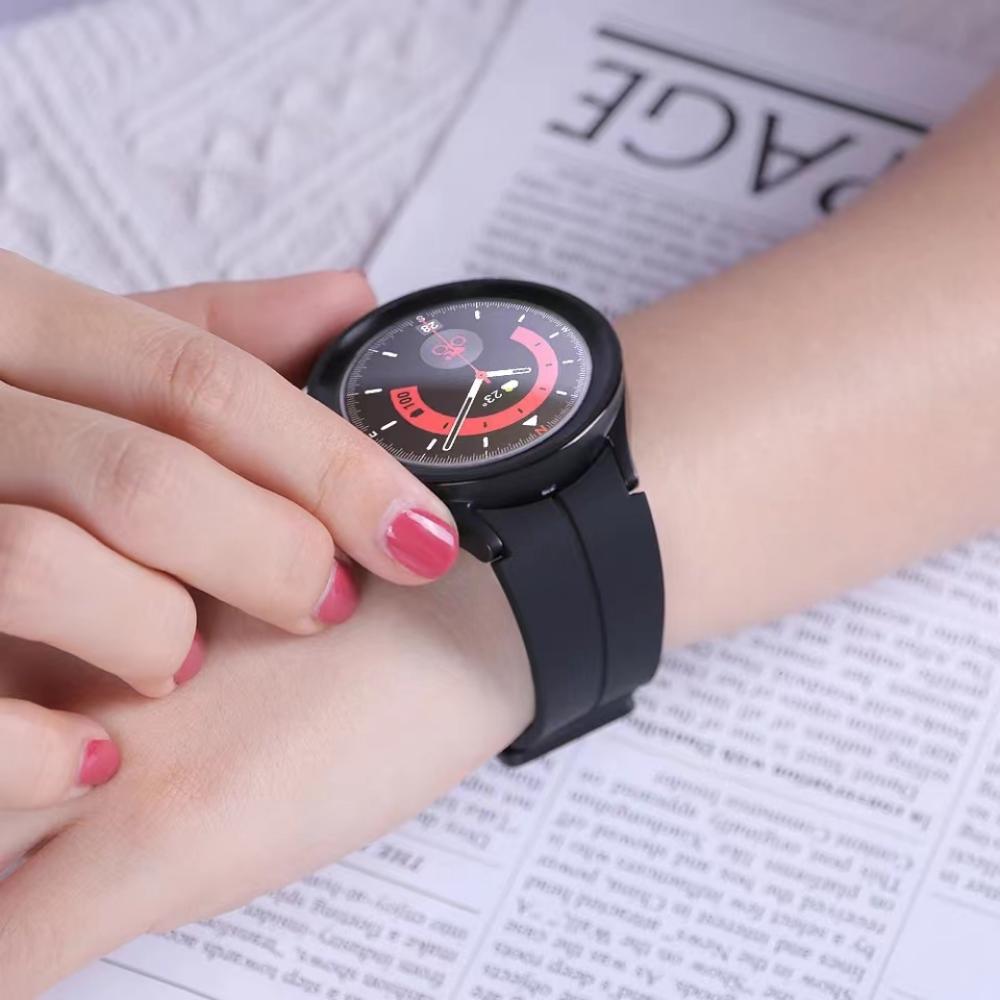 Silicone Strap for Samsung Galaxy Watch 5 Pro 45mm/7 6 5 4 44/40mm No Gaps Wristband for Galaxy Watch 6 Classic 47mm 43mm Strap
