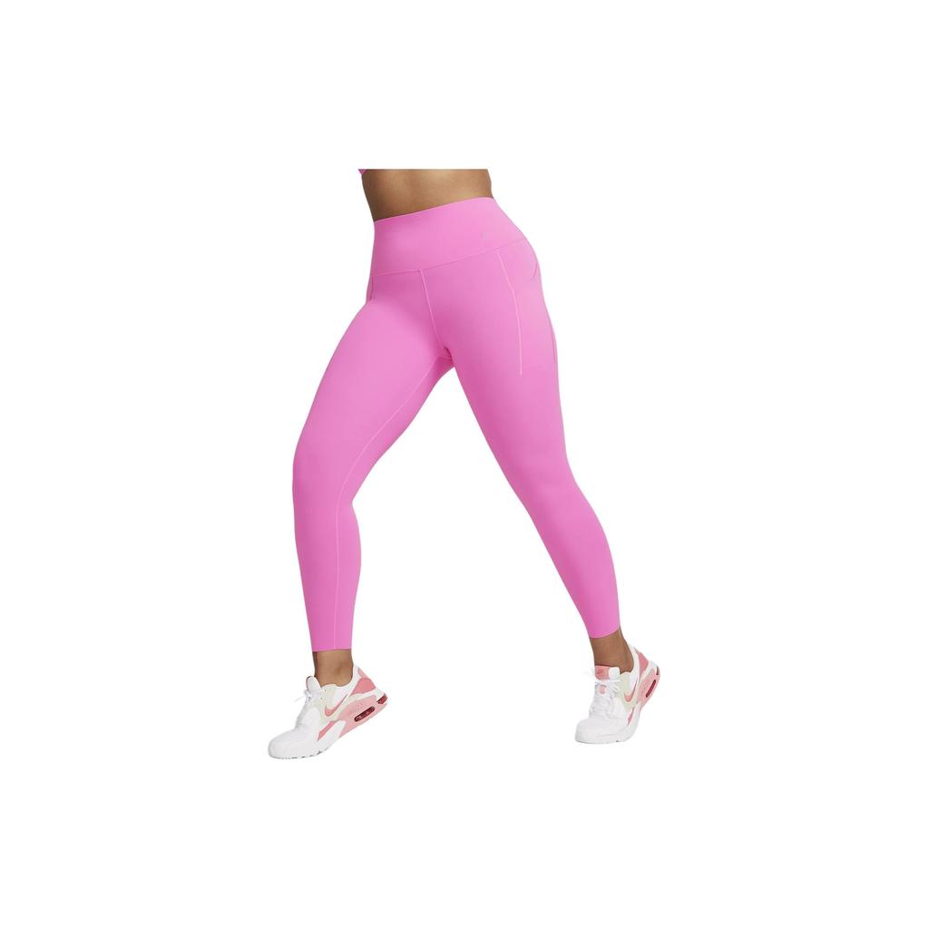 Nike Universal Solid Color Logo High Waist Leggings Women Leggings Playful-Pink DQ5897-675