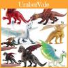 Realistische PVC-Dinosaurier-Spielzeugfigur für Kinder mit lebensechten Feuergestein- und Eis-Schnee-Modellen, perfekt für Sammlung und Ausstellung