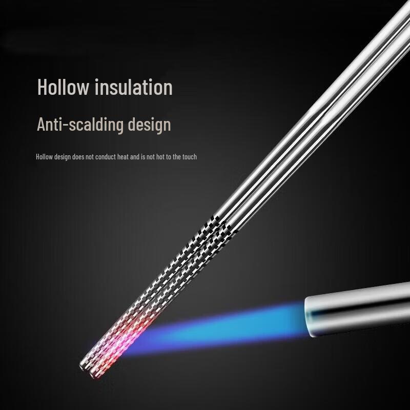 HANDUNYOU 316L Stainless Steel Antimicrobial Chopsticks