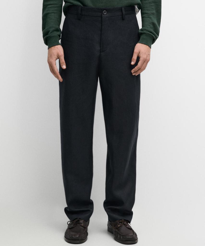 Masimodutti Linen Suit Pants