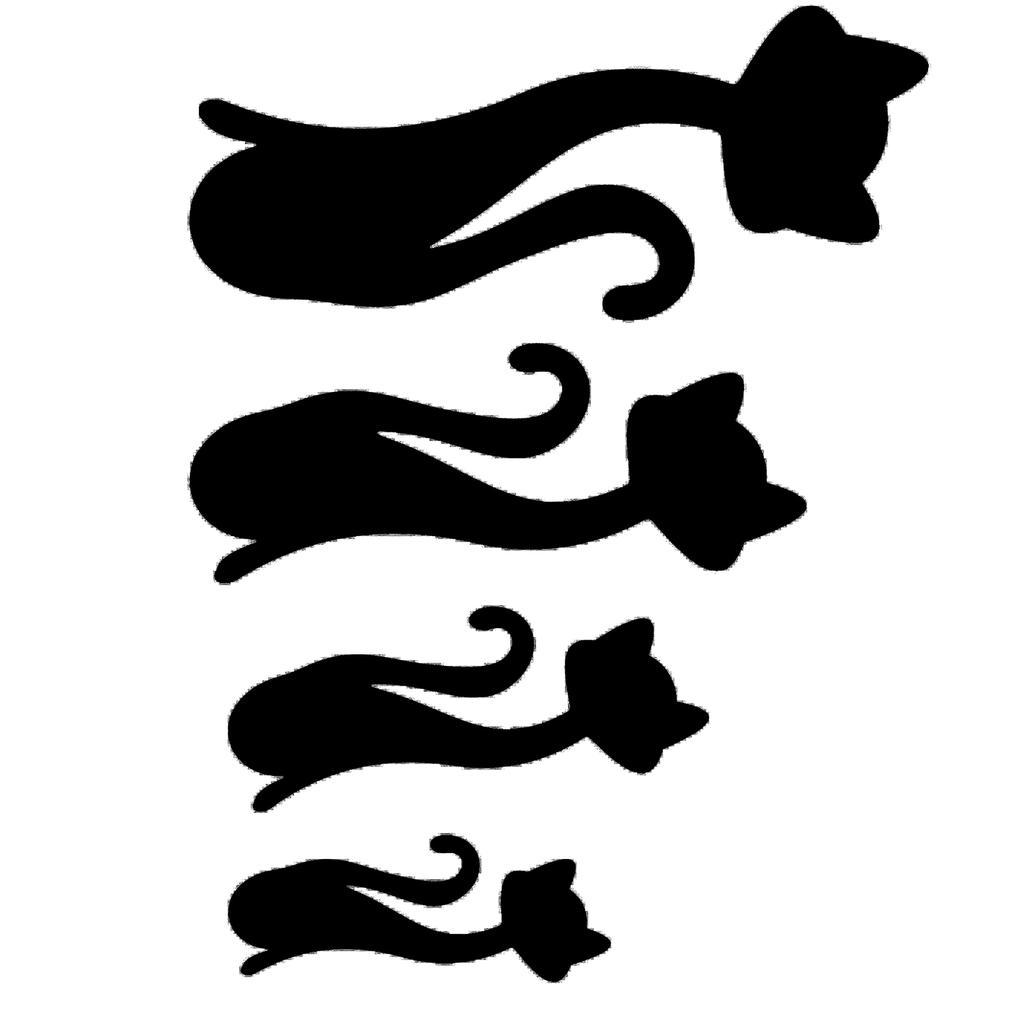 Cat Shape Mirror Wall Stickers Home Living Room Bedroom DIY Wall Art DecorationsBlack