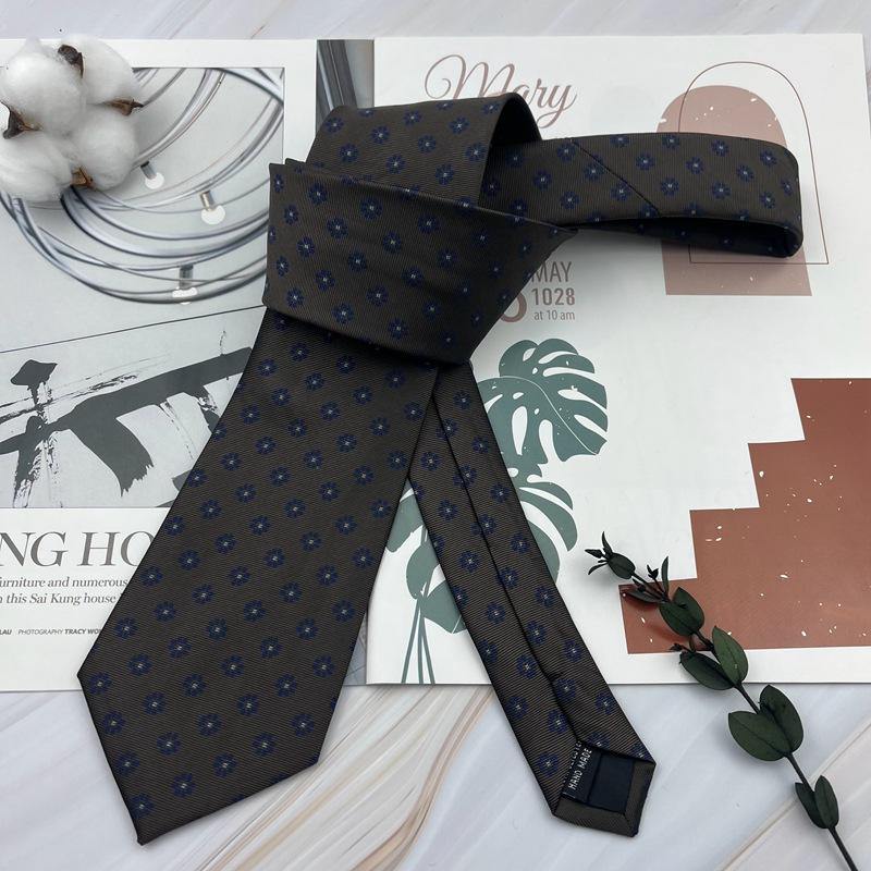 8 cm Stripete Slips Herre Formell Business Brudgom Bryllup Burgunder Kontrasterende Blå og Hvite Striper Herre- og Dame Håndknyttede Skjorter og Slips