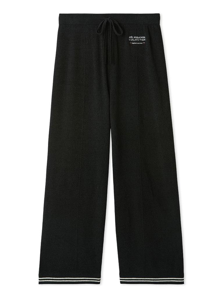 Gelato Pique Joel Robuchon Lined Long Pants PWNP252037 Black Women's