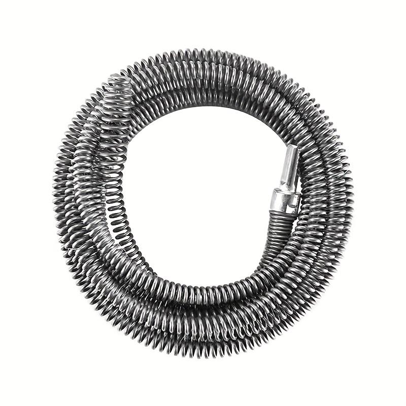 Special Dredging Spring for 2m Electric Drill Non-detachable Integrated Head Dredge Toilet In Kitchen and Bathroom.