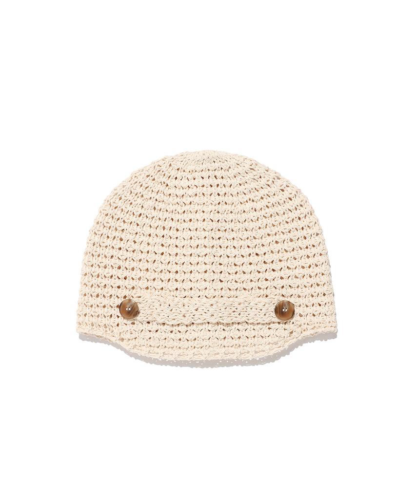 NICEGHOSTCLUB Summer Knit Cap_Ivory(Ng2Fmuab30A)