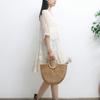 DIMANAF 2025 New Summer Dresses Women Knitted Dress Basic Fashion Lace Dresses Casual Loose