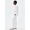 H M Linen Pants Regular Fit wHite