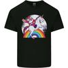 Santa Claus Riding a Unicorn Christmas Xmas Mens Light Cotton T-Shirt Unisex T-Shirt