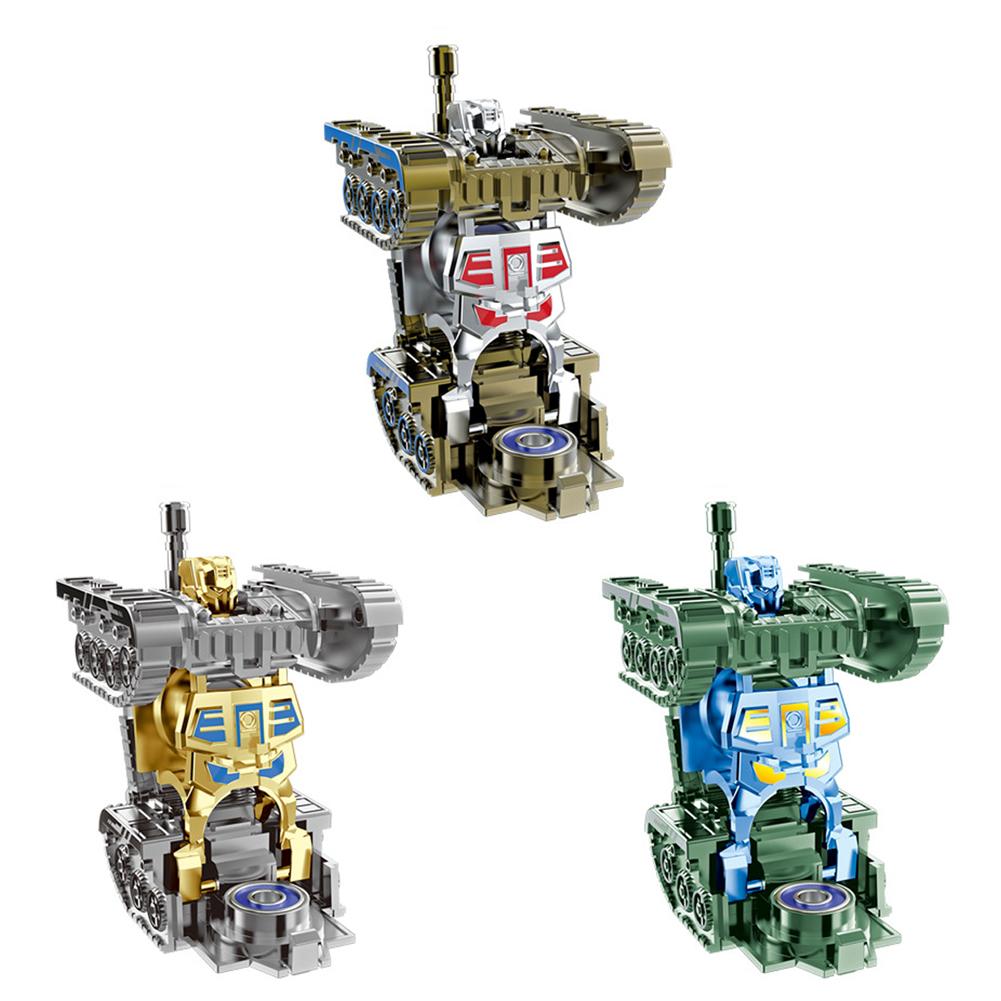 Creative Mech Fidget Spinner Simulated Tank Deformation Plastic Relief Gifts Toy Hand Robot Toy E1E4