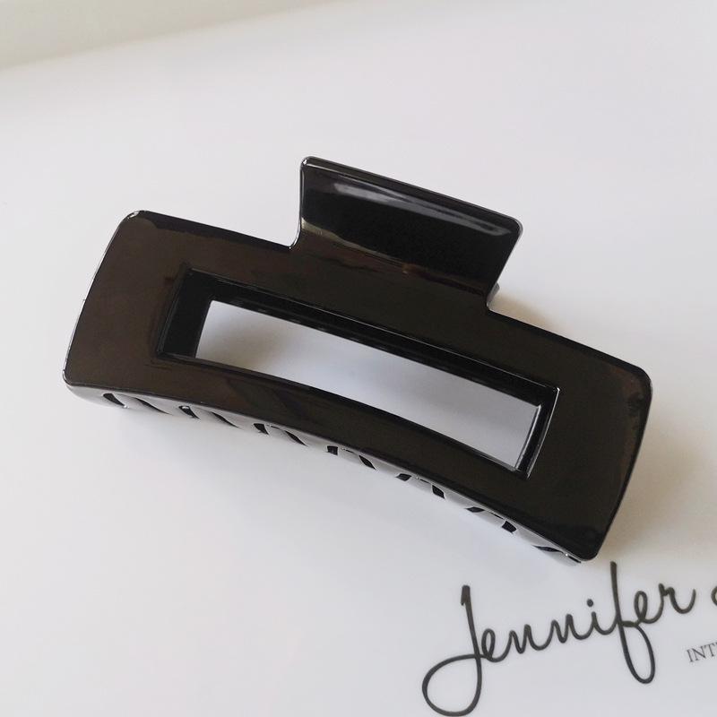 Matná obdélníková spona do vlasů v korejském stylu, 10,5 cm, pro drdoly a culíky