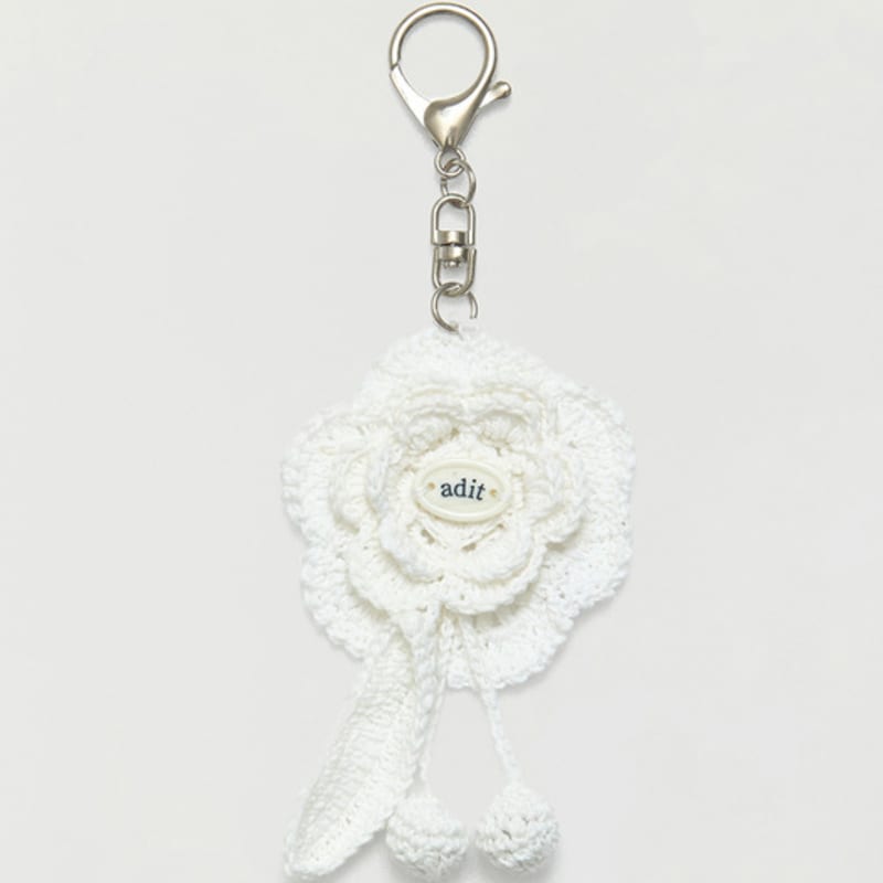 

adit Crochet key ring_ivory ivory