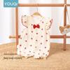 Baby Girls' Summer Flying Sleeve Romper