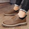 Spring New Leather Surface Thick Sole Heightening Martin Shoes Youth Daily Sports and Leisure