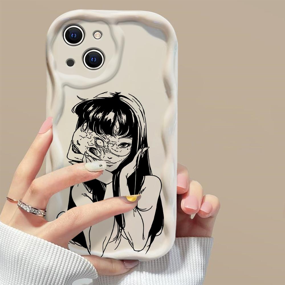 Junji Ito skrekk Hete tegneserier Tomie Telefondeksel For iPhone 16 15 14 13 12 11 Pro Max XS X XR 7 8 SE Støtsikkert Mykt Deksel