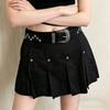 Rivet Western Studded Belt Solid Color Star Waistband Harajuku Y2K Punk Belt  Nightclub Party
