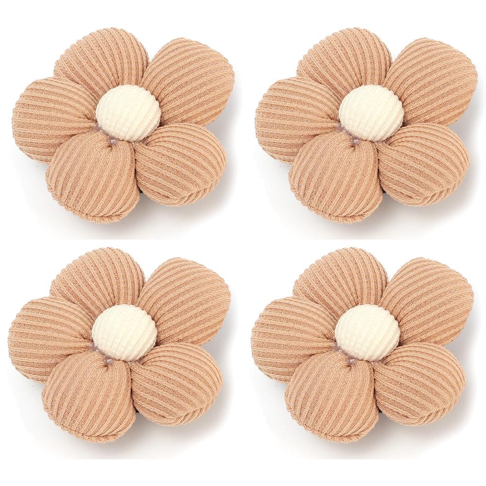 Cute Car Hooks Car Dashboard Center Console Fabric Flower DIY Decoration Accessories Multifunctional Small Self-adhesive Hooks