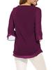 Women's and Girls Georgette Top Wine