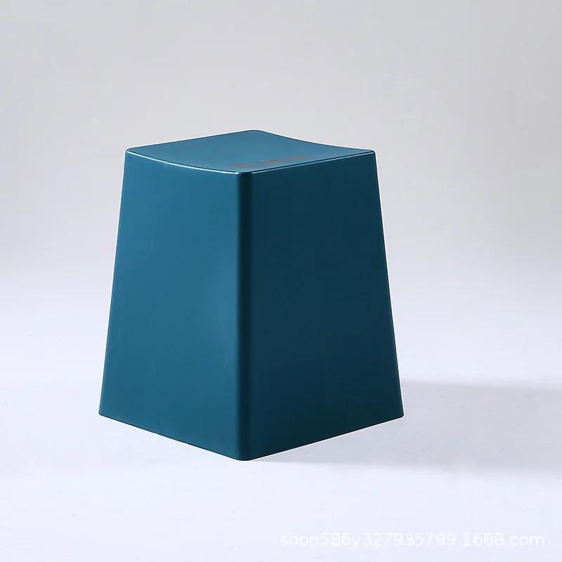 Household Plastic Stool Living Room Dining Chair Balcony Garden Waterproof Stool Keyboard Shape Stool Thickened