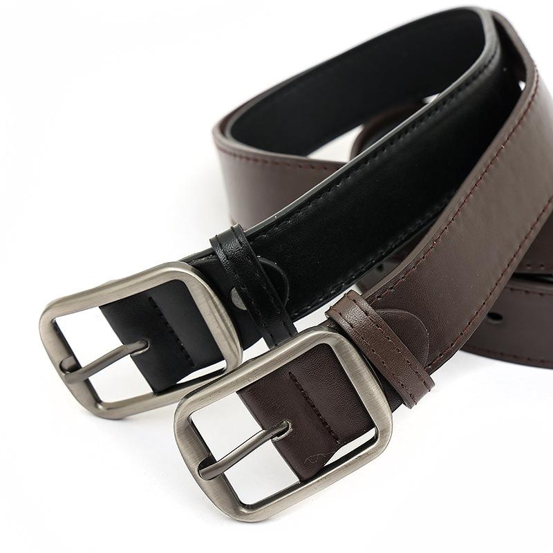 New Belt Women's Korean Style Decoration with Jeans Belt Black Versatile Belt Brown High-end Texture