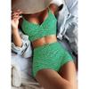 High Waist Bikini Swimsuit Women 2024 Push Up Bikini Floral Swimsuit Print Bikini Boxers Swimwear Swim Trunks Bathing Suit