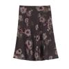 SOFSIL Women's Retro Ink Wash Print High-Waist A-Line Skirt
