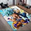 Tapis Carré à Motif Flanelle Dragon Ball, Tapis de Zone, Tapis pour Salon Chambre Canapé Salle de Jeu Décoration, Tapis de Sol Antidérapant