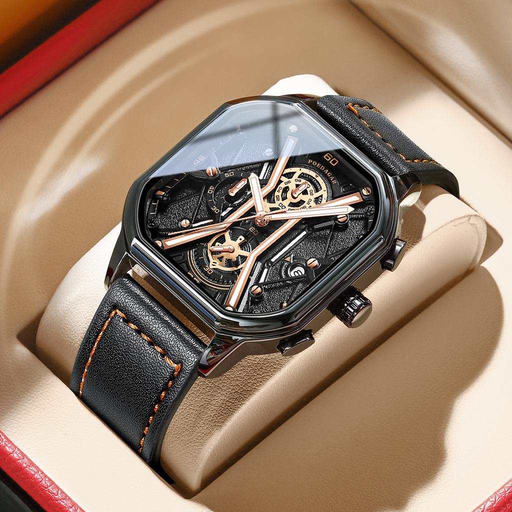 Multifunctional Fashion Men'S Watch Super Luminous Quartz Watch