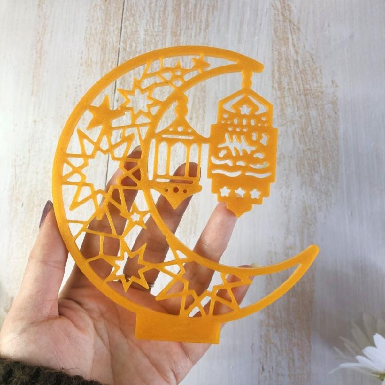 Moon Shape Tealight Holder Molds with Base for DIY Candlestick Candle Holder