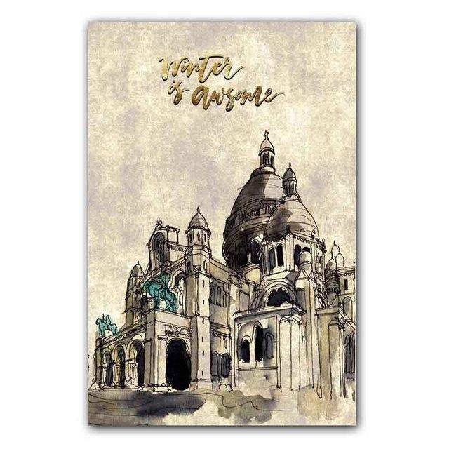 

Пейзаж маслом знаменитое архитектурное искусство холст картина подарок картина гостиная коридор кабинет украшение дома фреска без рамки 21*30cm No Frame