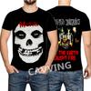 T-shirt Rock Band Misfits Estivi Stampa 3D Streetwear Uomo Donna Moda Maglietta a Maniche Corte T-shirt Top Abbigliamento Uomo