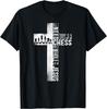 Chess Player Chess Piece Vintage Christian Jesus Cross T-Shirt