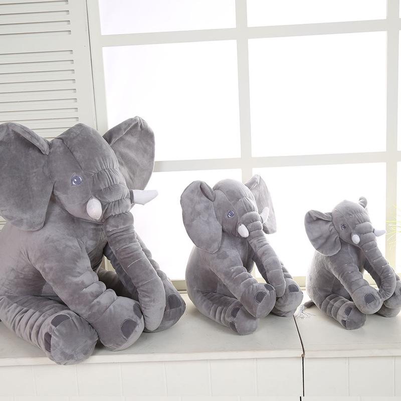 Beruhigendes Elefanten-Stofftier - Niedriges, langnasiges Kuschelkissen, Kreative Begleitpuppe, Geburtstagsgeschenk