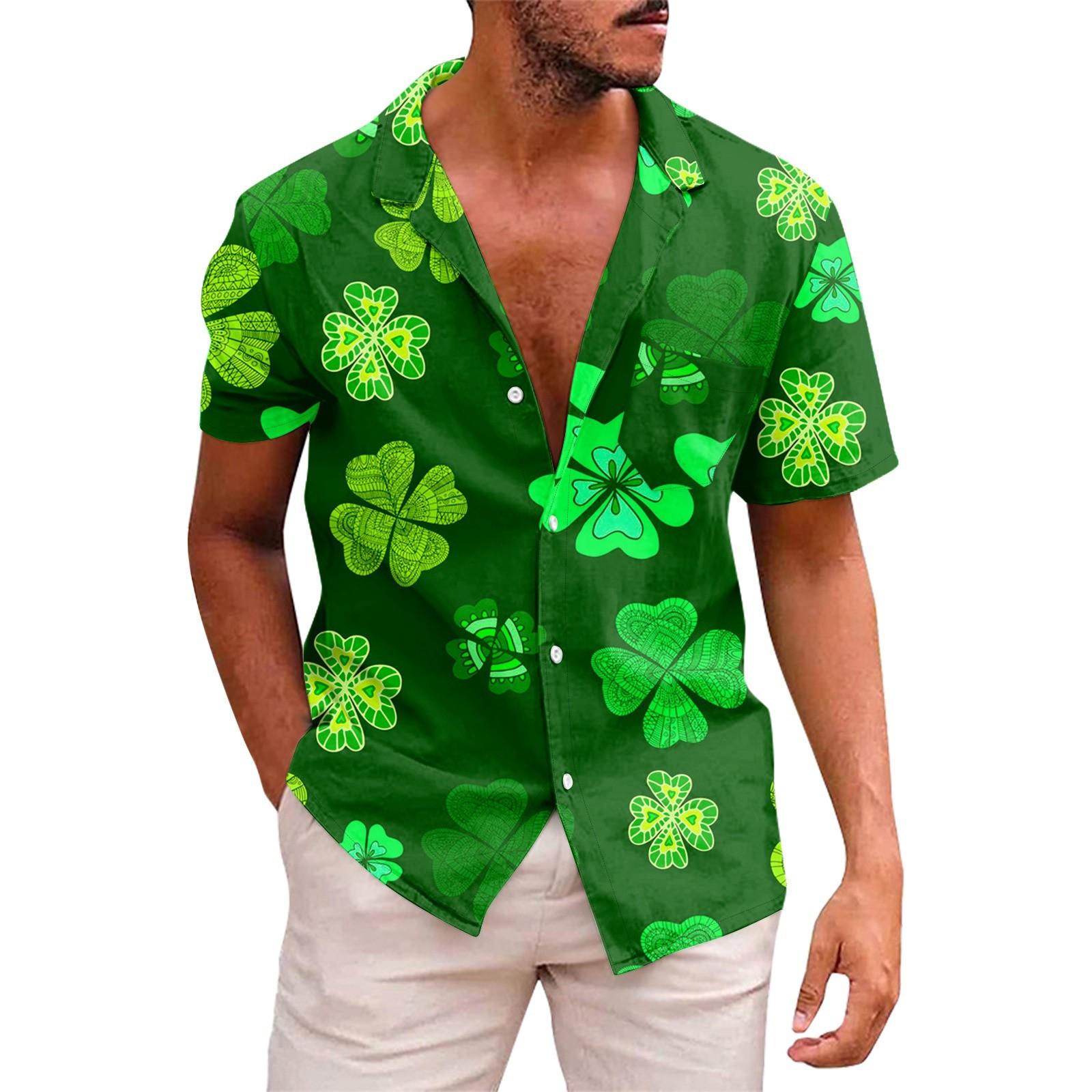 

Мужские рубашки с коротким рукавом на пуговицах с принтом. Мужские повседневные модные рубашки с коротким рукавом. XL