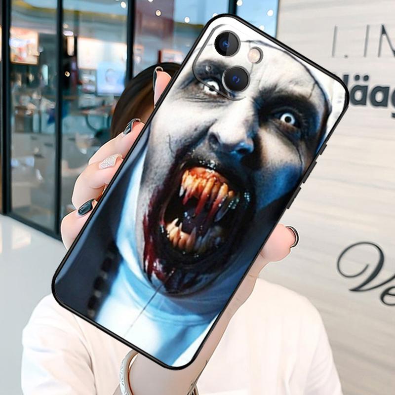 The Nun Valak Horror Phone Case For iPhone 13 12 Mini 11 14 15 Pro Max SE 2020 7 8 Plus X XS Max XR Cover Shell