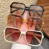 3Pcs European and American Square Frame Classic Color Scheme Retro Trendy Simple Everyday Versatile Accessories Fashion Glasses