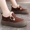 Lambfleece Women's Shoes New Winter Warm Boots Thick-soled Casual Large Cotton Shoes