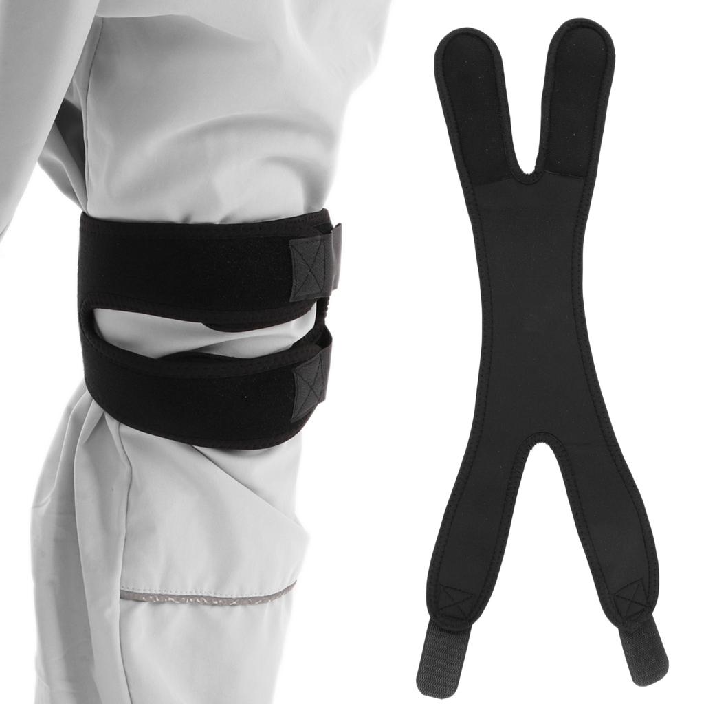 Patella Strap Silicone Adjustable Tendon Knee Support Strap Band for Running Fitness Hiking