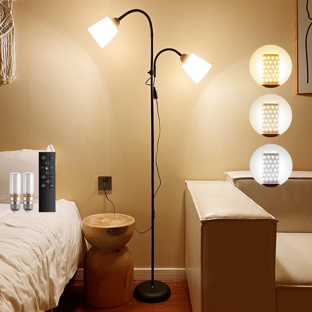 

Arayuru LED Floor Lamp with Bulb, Ambient Lighting, Stand Lamp, Remote Control, Switched Power Cord, Color Adjustable