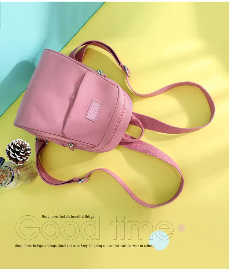 Dámský mini nylonový ležérní batoh - Módní školní a cestovní taška