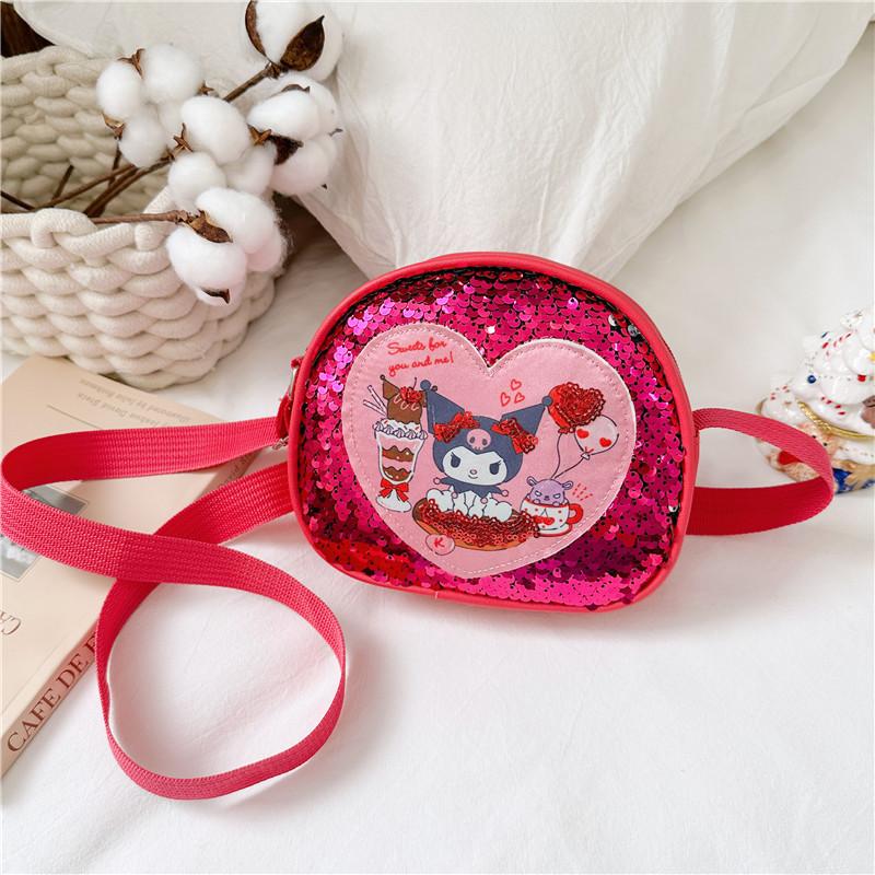 Cute 2024 Spring New Childrens Crossbody Kuromi Cartoon Backpack For Girls
