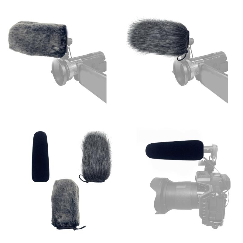 Professional Furry Windscreen Muff Microphones Windshield for GO Microphones Outdoors Clear Recording Windmuff