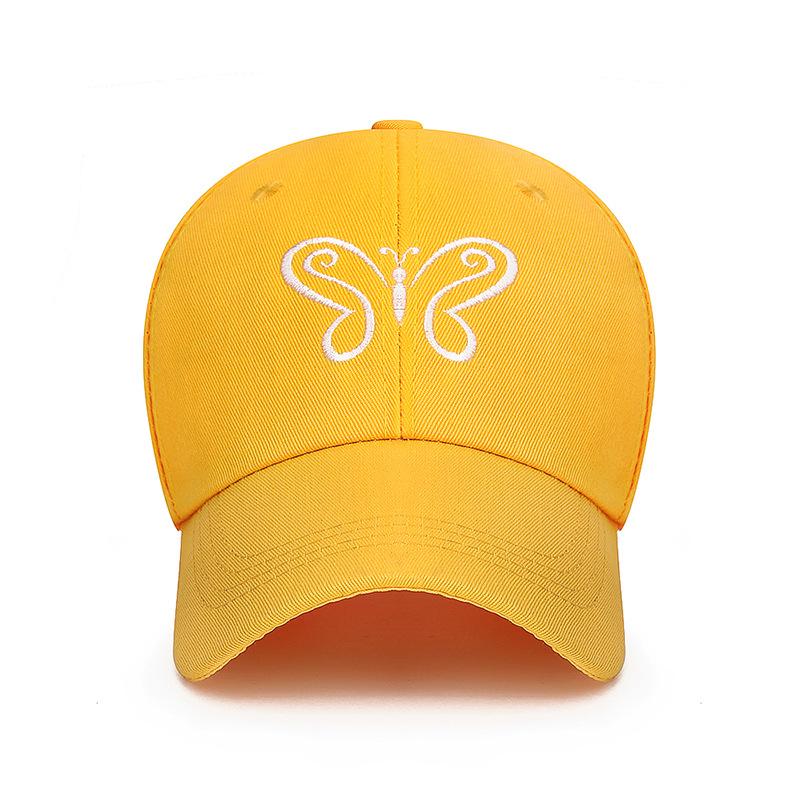 Embroidered Butterfly Sunshade Cap Spring Outing Youth Men Women Ribbon Baseball Cap Snapback Hat Sun Visor Hats Fishing Hat Peak Cap